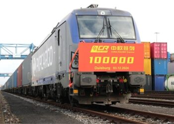 China-Europe freight train service hits milestone as 100,000th train arrives in Germany China-Europe freight train service hits milestone as 100,000th train arrives in Germany