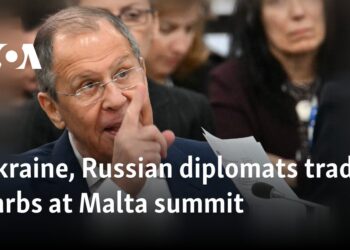 Ukraine, Russian diplomats trade barbs at Malta summit