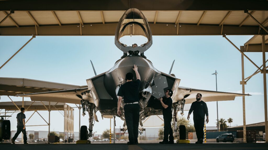 1st Belgian F-35A Lightning II Lands At Luke Air Force Base