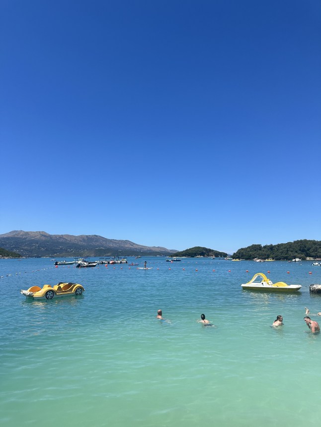 A view of the ocean in Ksamil, Albania