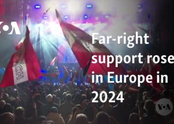 Far-right support rose in Europe in 2024 Far-right support rose in Europe in 2024