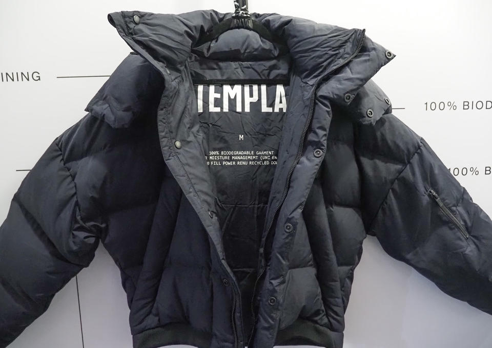 templa biodegradable down puffy jacket