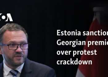 Estonia sanctions Georgian premier over protest crackdown 