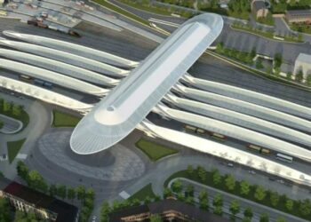 Huge new £396million train station opens in European city that looks like its from a sci-fi film