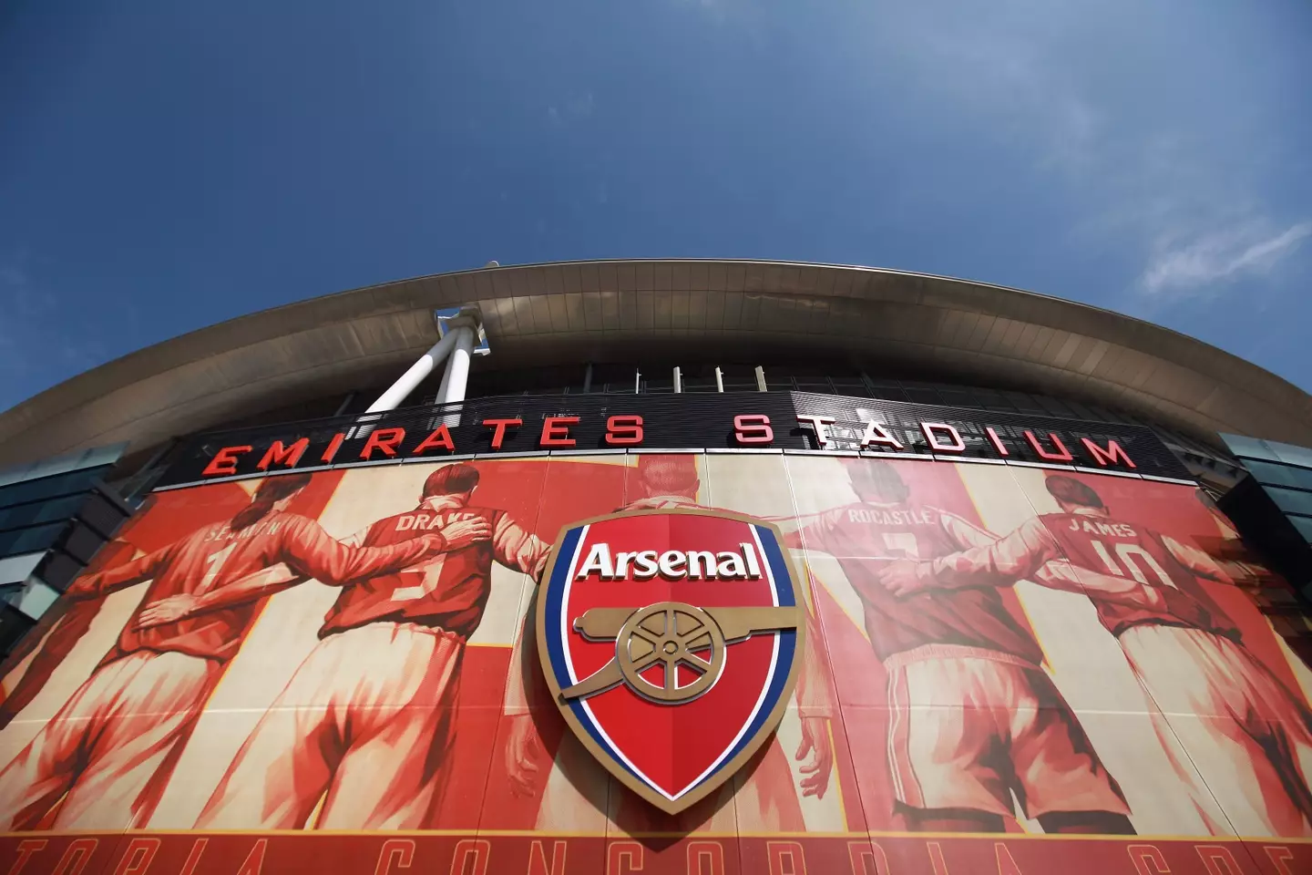 Arsenal have been forced to change their stadium's name due to UEFA regulations. Image: Getty 