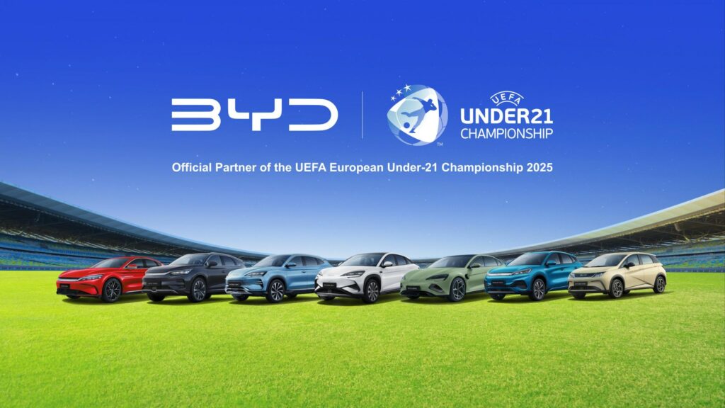 BYD becomes official partner of the 2025 UEFA European Under-21 Championship in Slovakia | UEFA Under-21