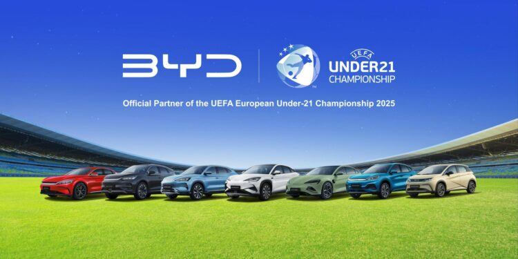 BYD becomes official partner of the 2025 UEFA European Under-21 Championship in Slovakia | UEFA Under-21