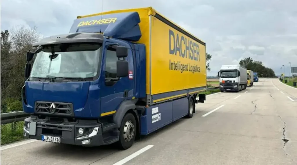 E-truck for distribution trials on Germany-Hungary route