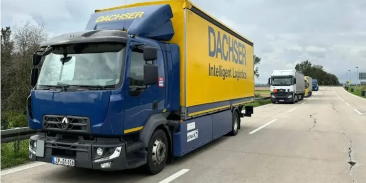 E-truck for distribution trials on Germany-Hungary route