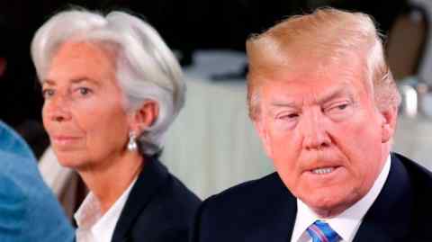 Donald Trump and Christine Lagarde