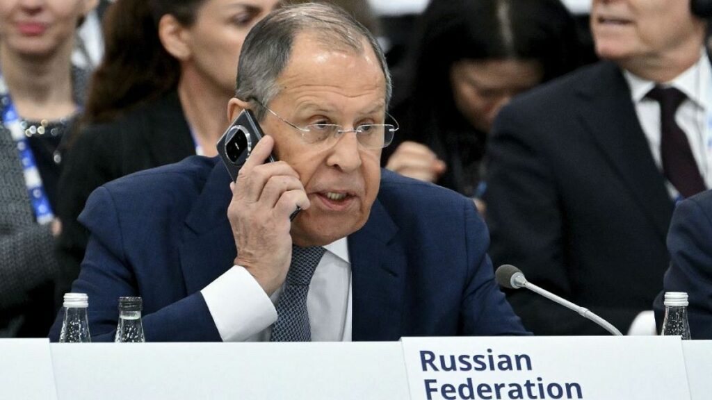 Lavrov and Blinken trade blame for Ukraine war escalation at OSCE meeting in Malta