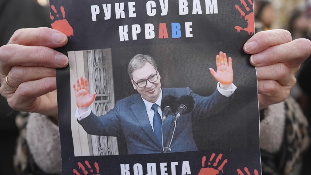 Serbian president agrees to protesters’ demands after weeks of unrest