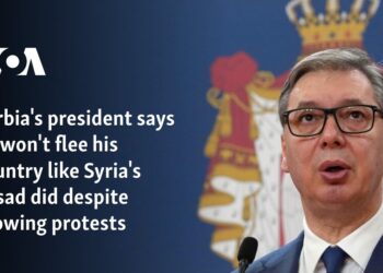 Serbia’s president says he won’t flee his country like Syria’s Assad did despite growing protests Serbia’s president says he won’t flee his country like Syria’s Assad did despite growing protests