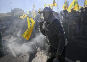 Spanish farmers protest EU-Mercosur deal