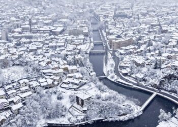 Tens of thousands of homes left without power as heavy snow and winds grip the Balkans