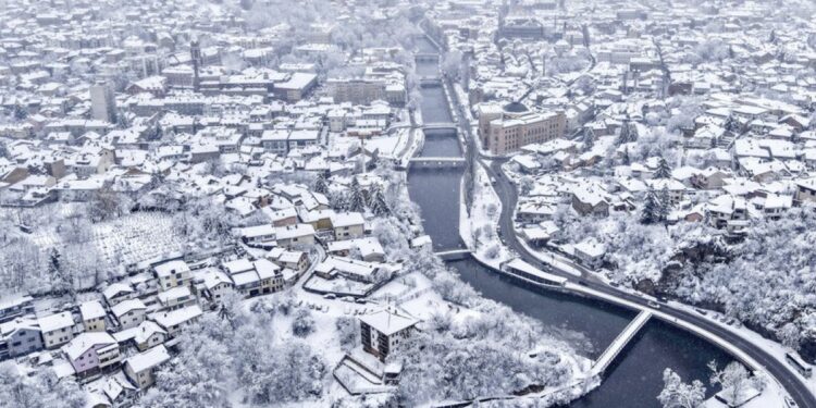 Tens of thousands of homes left without power as heavy snow and winds grip the Balkans