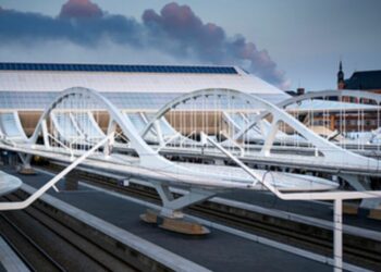 The new incredible £397m futuristic train station transforming travel in European country | World | News