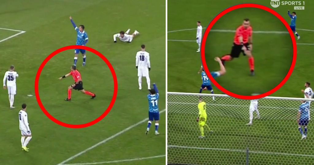 UEFA Conference League referee delights TNT Sports studio with ‘the best way to give a’ penalty