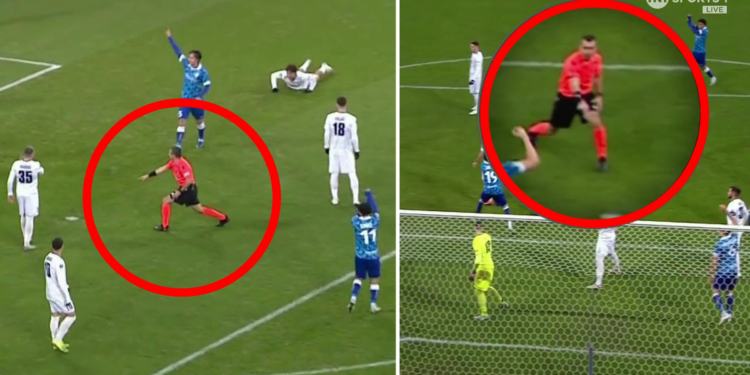 UEFA Conference League referee delights TNT Sports studio with ‘the best way to give a’ penalty