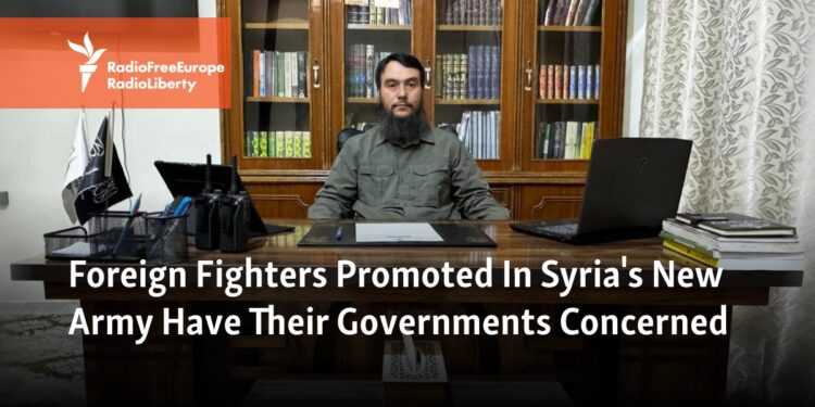 Foreign Fighters Promoted In Syria's New Army Have Their Governments Concerned