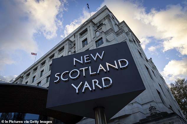 It was then he turned to the UK when he caught the attention of Scotland Yard, pictured, which published his photo and branded him one of the 17 most dangerous foreigners in the the country