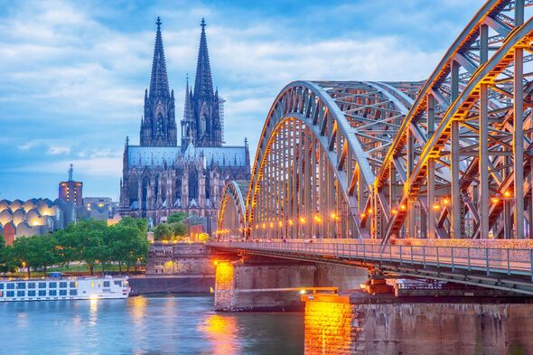 Cologne Cathedral at night, Germany