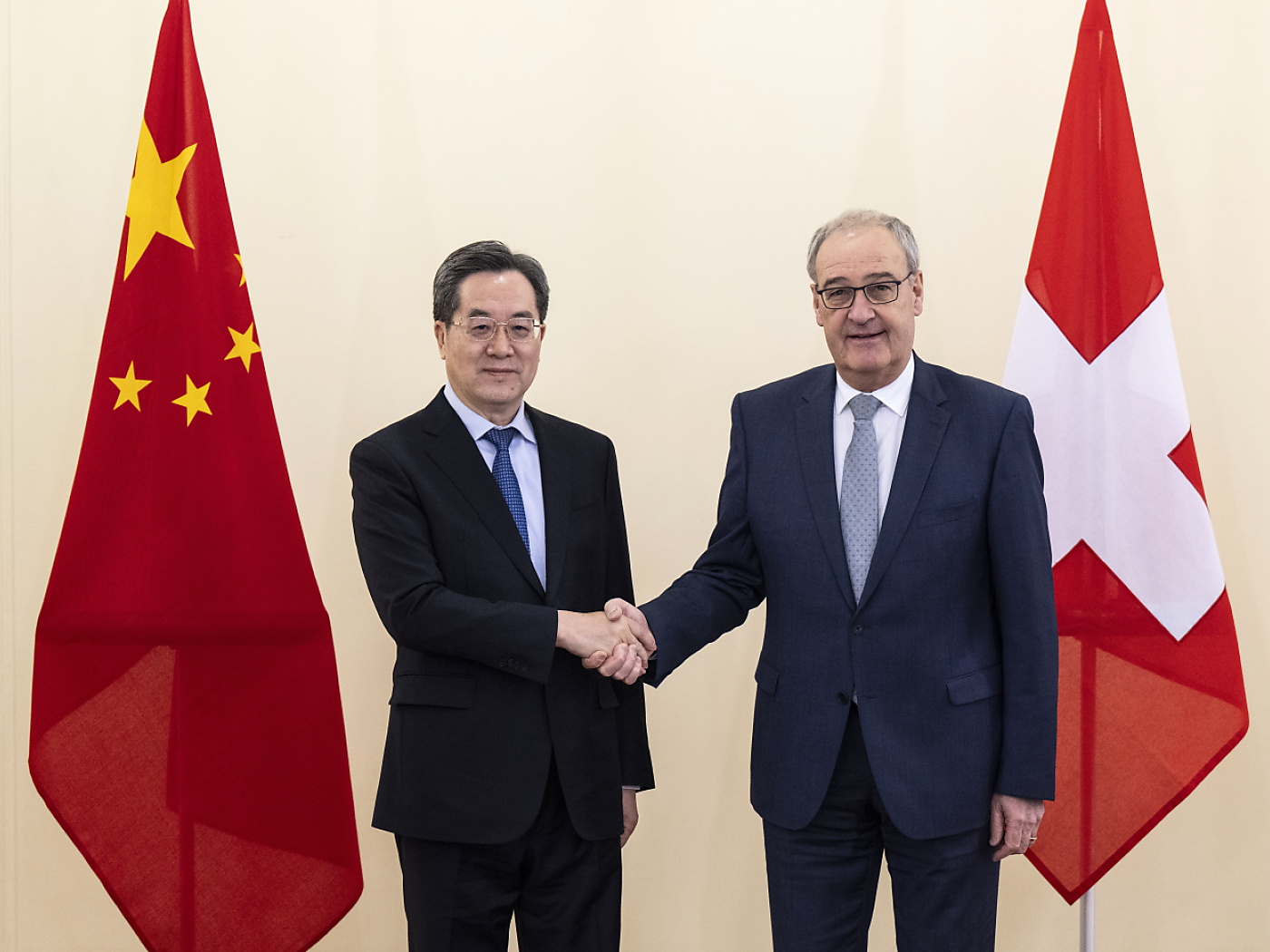 Chinese Vice-Premier Xuexiang on visit to Bern by Cassis and Parmelin