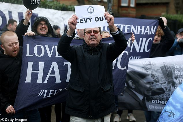 Tottenham fans believe that chairman Daniel Levy and owners ENIC are holding them back