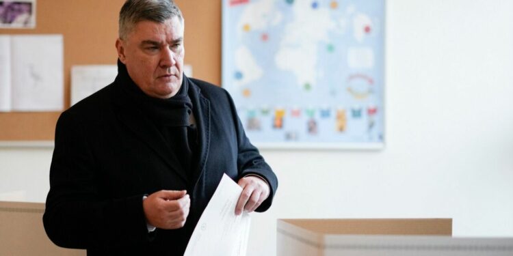 Croatia’s incumbent president set for victory in first round presidential election