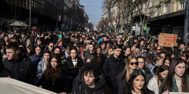 In Serbia and Slovakia, demonstrators defend the EU’s values