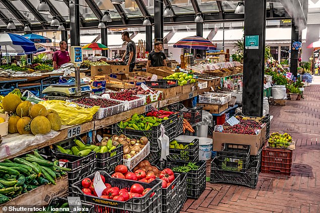 James and Deborah love the country's fresh fruit and vegetables