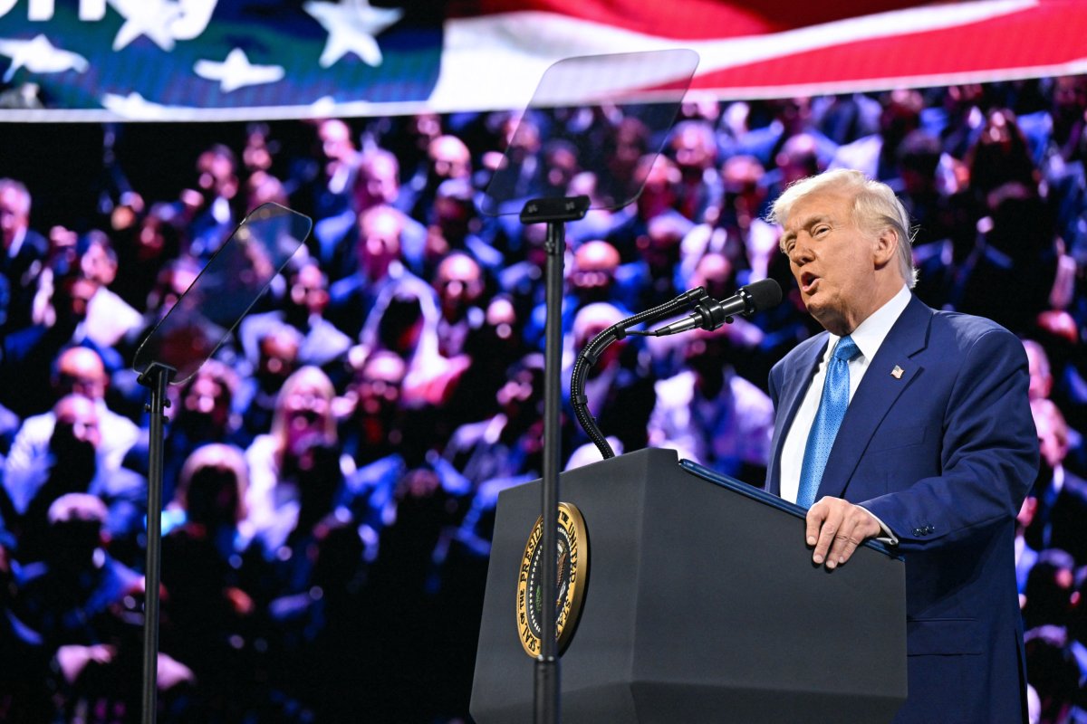 Donald, Trump, speaks, in, Florida