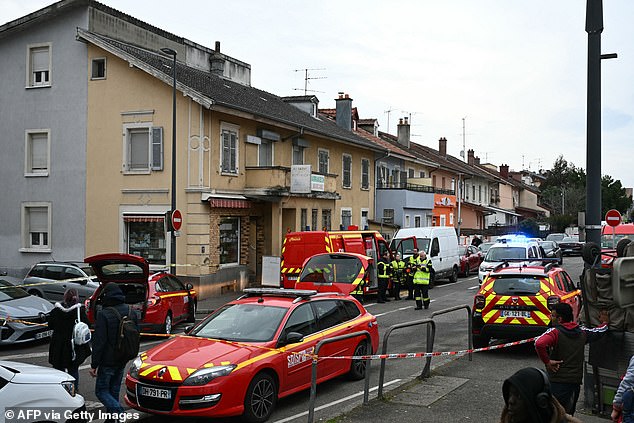 Three more officers were lightly wounded during the bloodshed at the eastern French city of Mulhouse on the German border