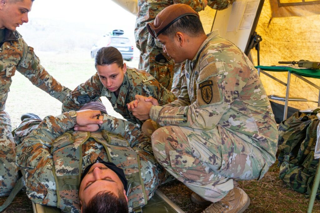 4th SFAB Advisors strengthen medical readiness in North Macedonia | Article