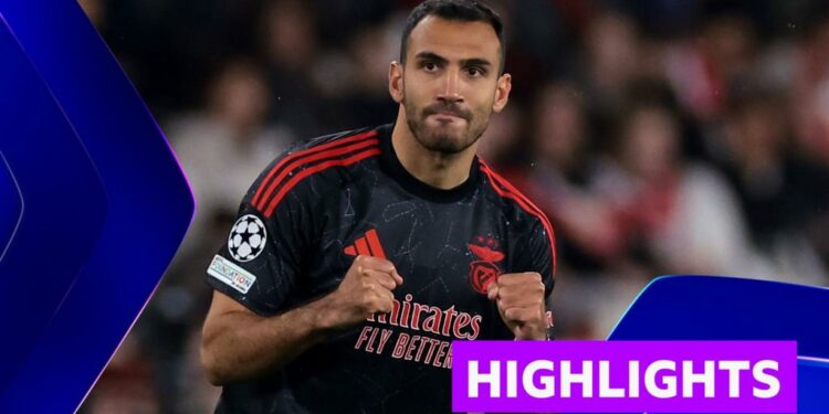 Pavlidis goal gives Benfica victory against 10-man Monaco