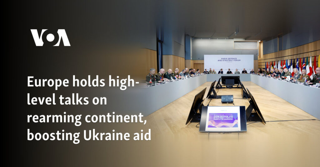 Europe holds high-level talks on rearming continent, boosting Ukraine support